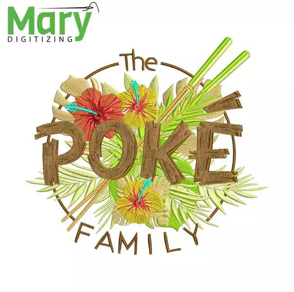 Flower Embroidery digitizing